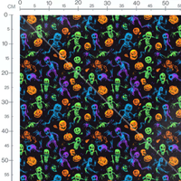 Tissu - Neon Halloween 6