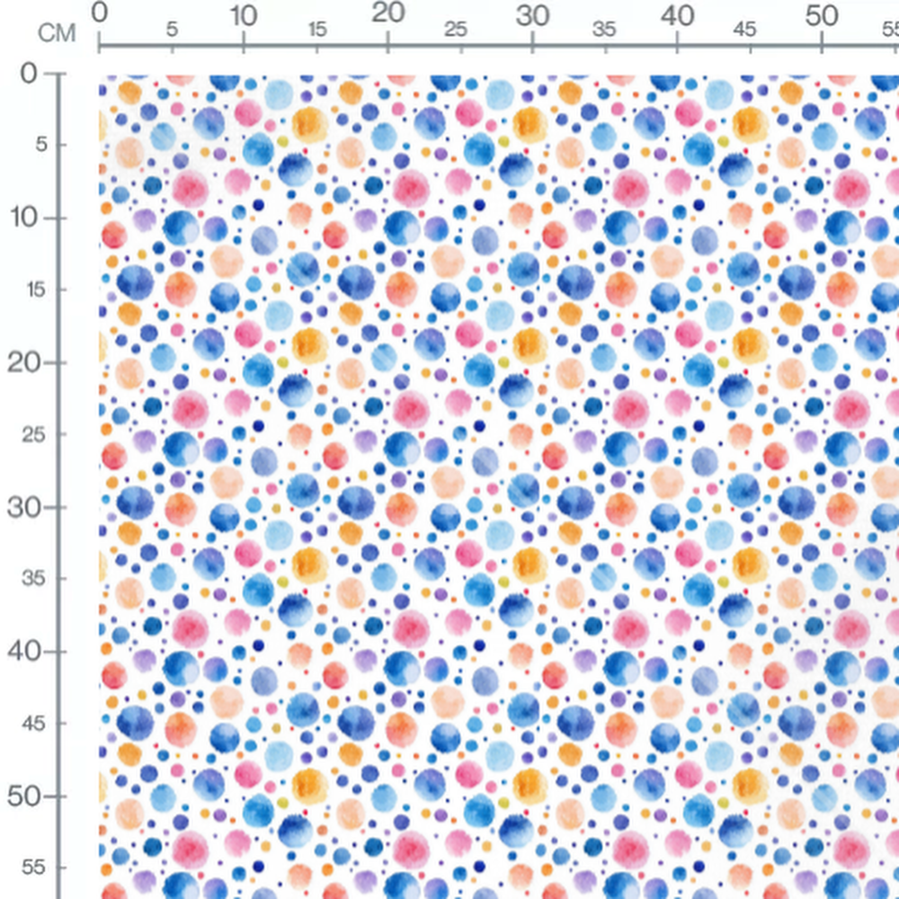 Tissu - Tissu Bulles Couleur