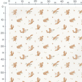 Tissu - Écureuils bruns et accessoires