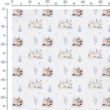 Tissu - Lapins endormis aquarelle