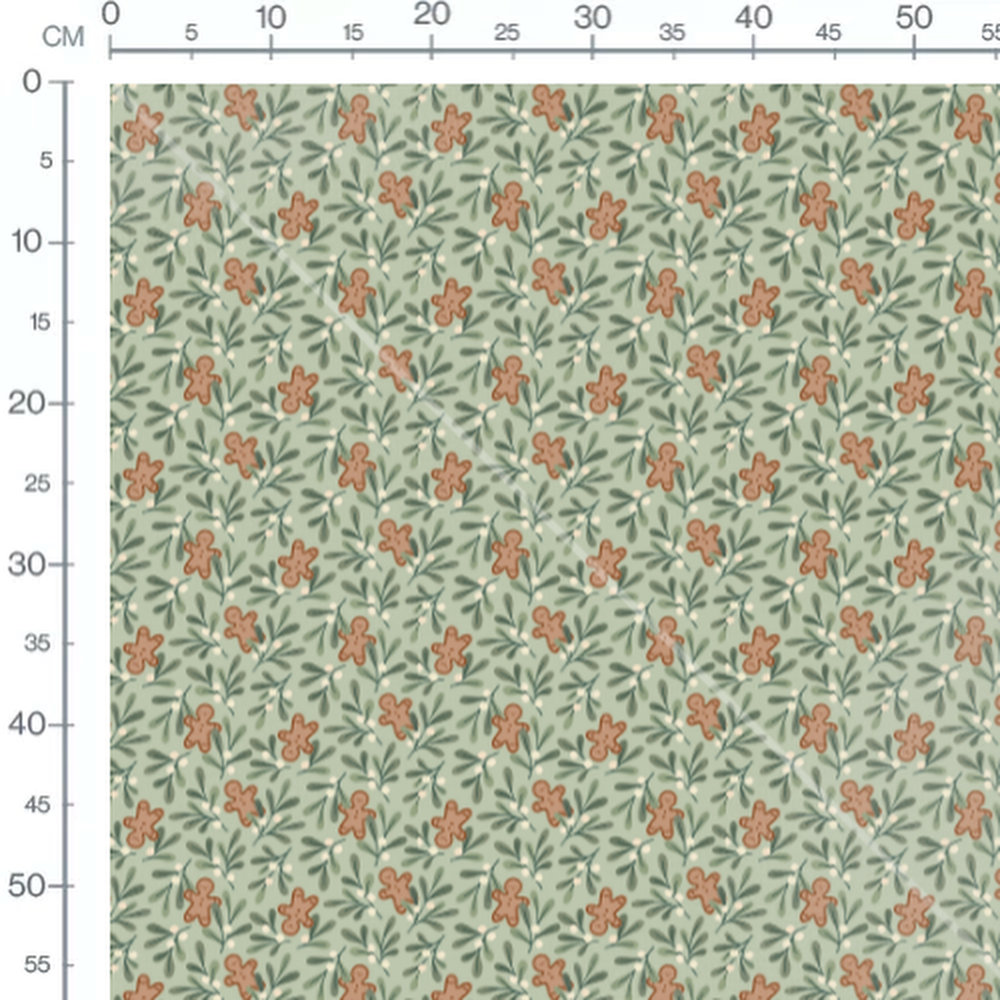 Tissu - Bonshommes pain d'épice et