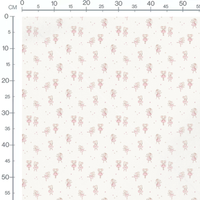 Tissu - Souris en tutu sur blanc