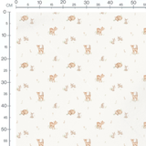 Tissu - Faons et lapins adorables