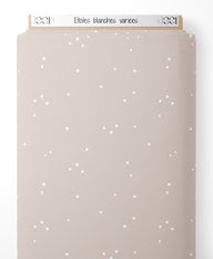 Tissu - Étoiles blanches variées