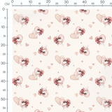 Tissu - Feuilles tropicales vertes claires