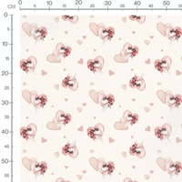 Tissu - Feuilles tropicales vertes claires