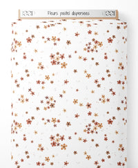 Tissu - Fleurs pastel dispersées