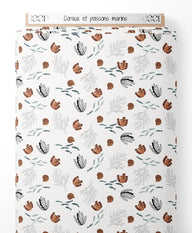 Tissu - Coraux et poissons marins