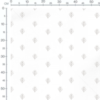 Tissu - Petits arbres gris
