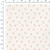 Tissu - Sucres d'orge avec petits points