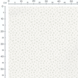 Tissu - Lettres végétales sur fond blanc