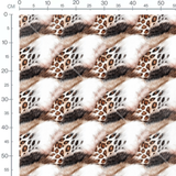 Tissu - imprime leopard effet fourrure