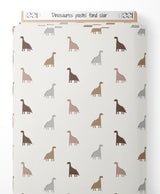 Tissu - Dinosaures pastel sur fond clair