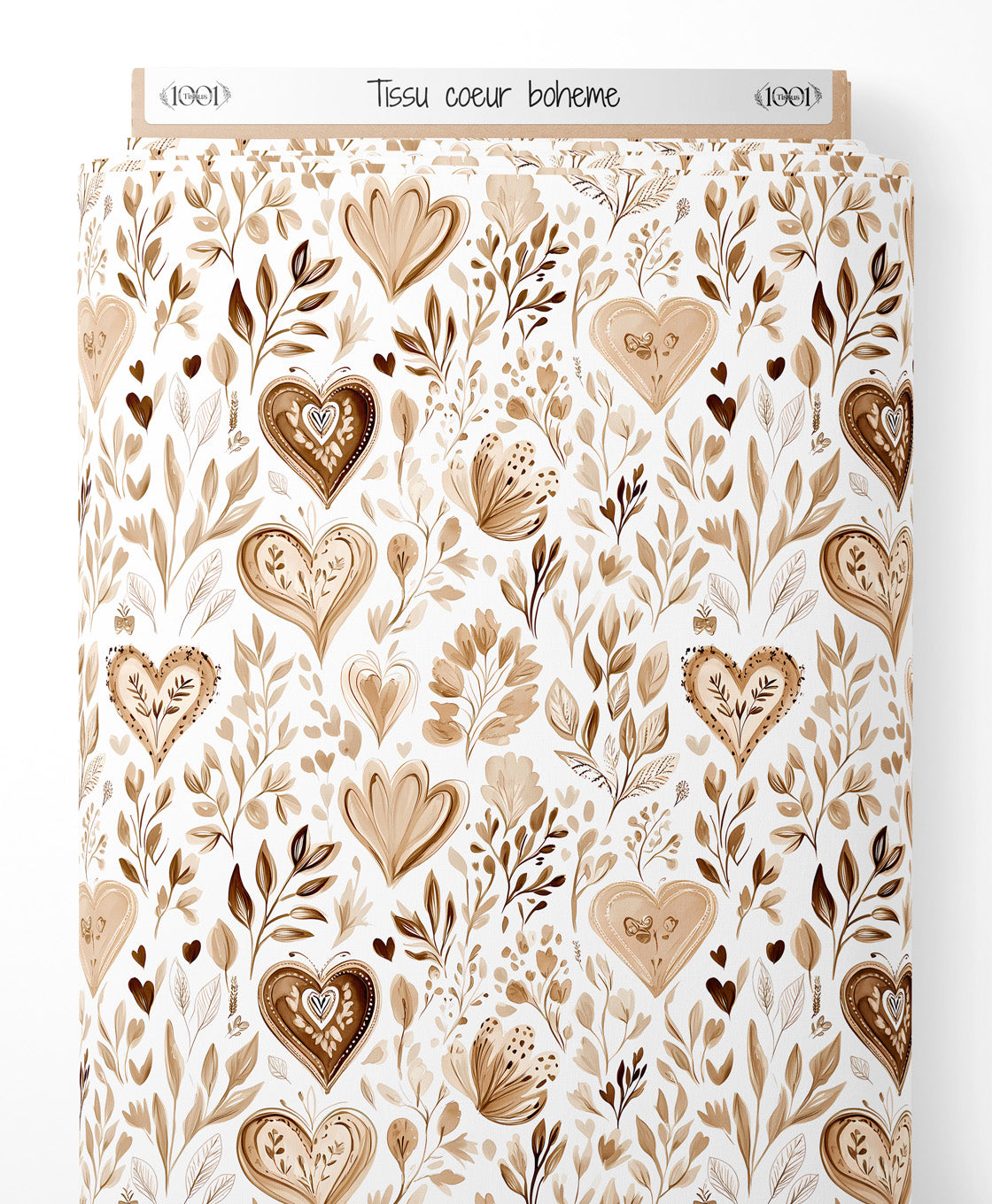 Tissu - coeur boheme