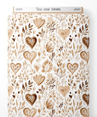 Tissu - coeur boheme