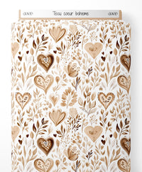 Tissu - coeur boheme