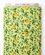 Tissu - Citrons et feuillage coloré