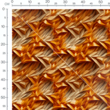 Tissu - Plis Géométriques Or