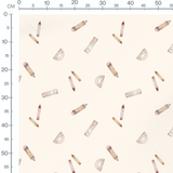 Tissu - Fournitures scolaires aquarelle