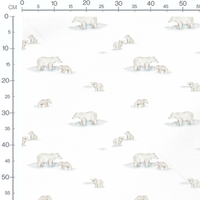 Tissu - Bouquets roses sur fond beige