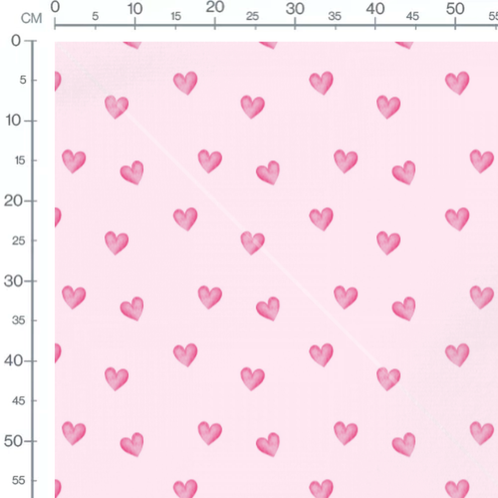 Tissu - Livres et fleurs aquarelle