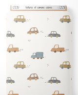 Tissu - Voitures et camions colorés