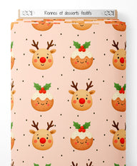 Tissu - Rennes et desserts festifs