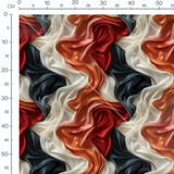 Tissu - Étoffe Abstraite Rouge Bleu