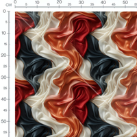 Tissu - Étoffe Abstraite Rouge Bleu