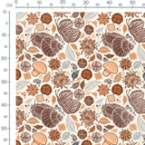 Tissu - Papillons et escargots colorés