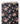 Tissu - Fleurs colorées sur fond noir