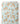Tissu - Fleurs orange et blanches clair