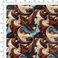 Tissu - Marbrures Gourmandes Abstraites