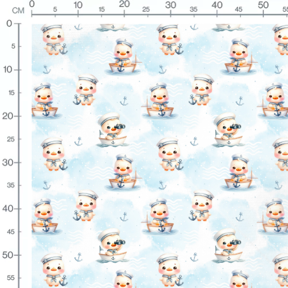 Tissu - Canards marins adorables