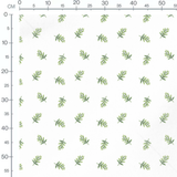 Tissu - Brindilles vertes aquarelle