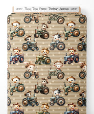 Tissu - Tissu Ferme Tracteur Animaux