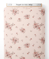 Tissu - Bouquets de roses vintage