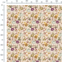 Tissu - Fruits et légumes aquarelle