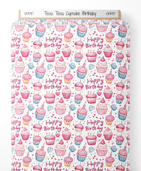 Tissu - Tissu Cupcake Birthday