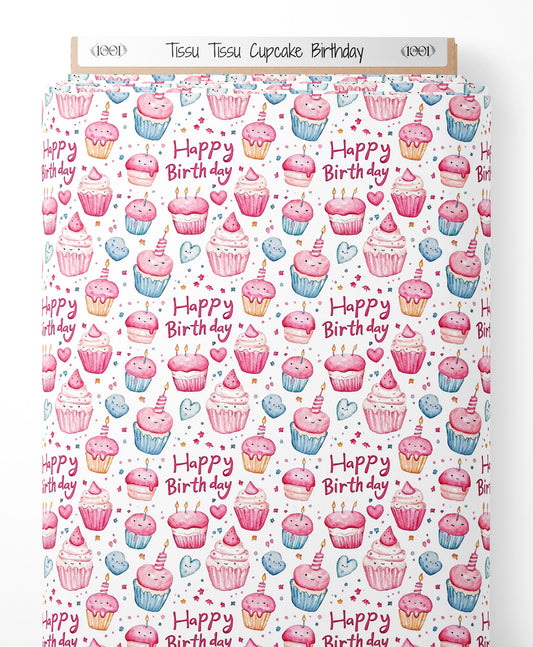Tissu - Tissu Cupcake Birthday