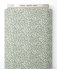 Tissu - Feuillage aquarelle dense