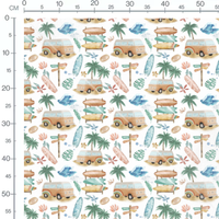 Tissu - Vans et planches de surf