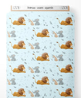 Tissu - Animaux savane aquarelle