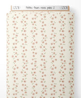Tissu - Petites fleurs roses pâles 2