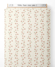 Tissu - Petites fleurs roses pâles 2