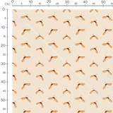 Tissu - Graines d'érable beige