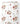 Tissu - Fleurs roses et blanches