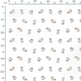 Tissu - Raton laveur en mouvement