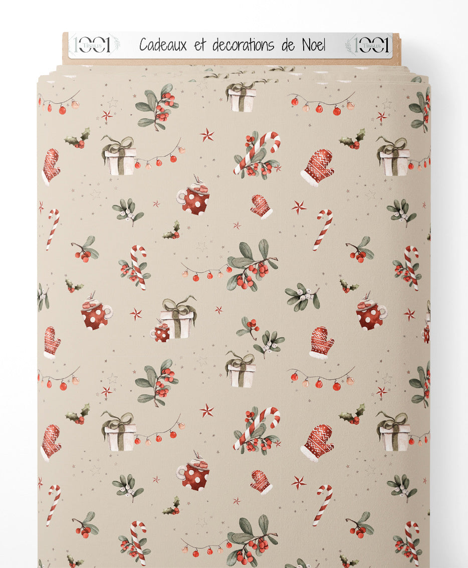 Tissu - Cadeaux et décorations de Noël