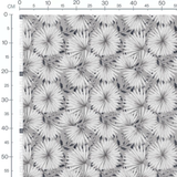 Tissu - Cercles rayonnants en contraste